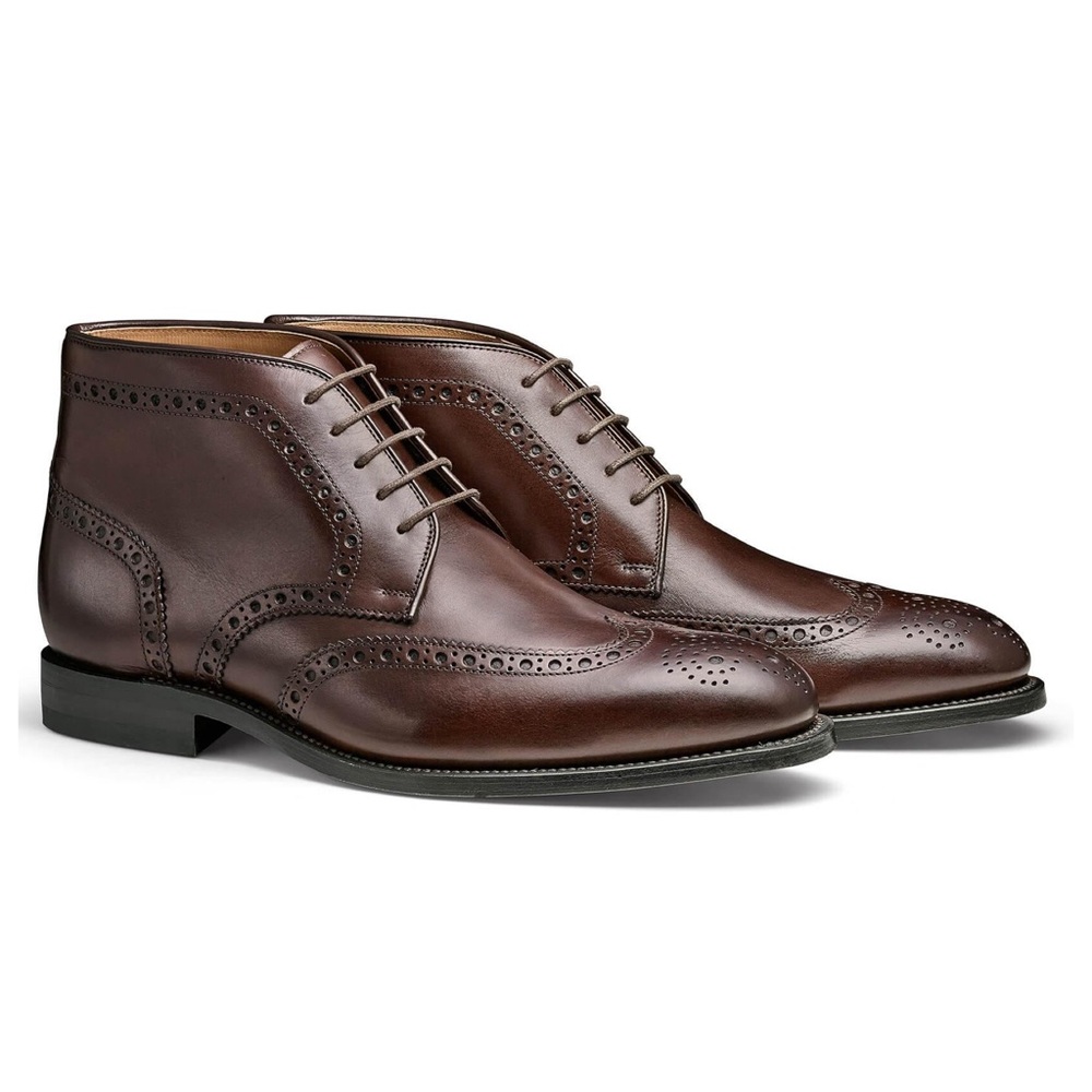 Moral Code Reed Leather Chukka Wing Boots Coffee Leather